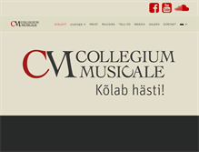 Tablet Screenshot of collegiummusicale.ee